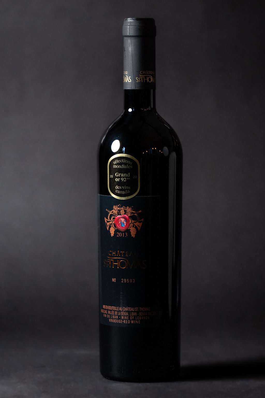 Carte des vins 100 % libanaise